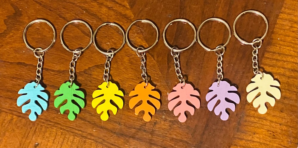Image of Monstera Leaf Keychains 