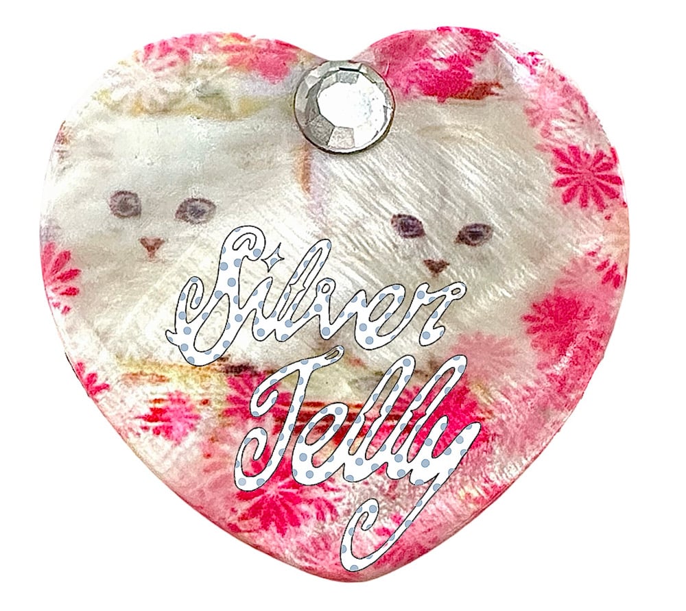 silver jelly kitten sticker