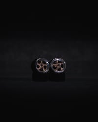Image 1 of TURBO TWISTS - Forged Alloy 1/64 Wheels + Ultra-Thin Tires