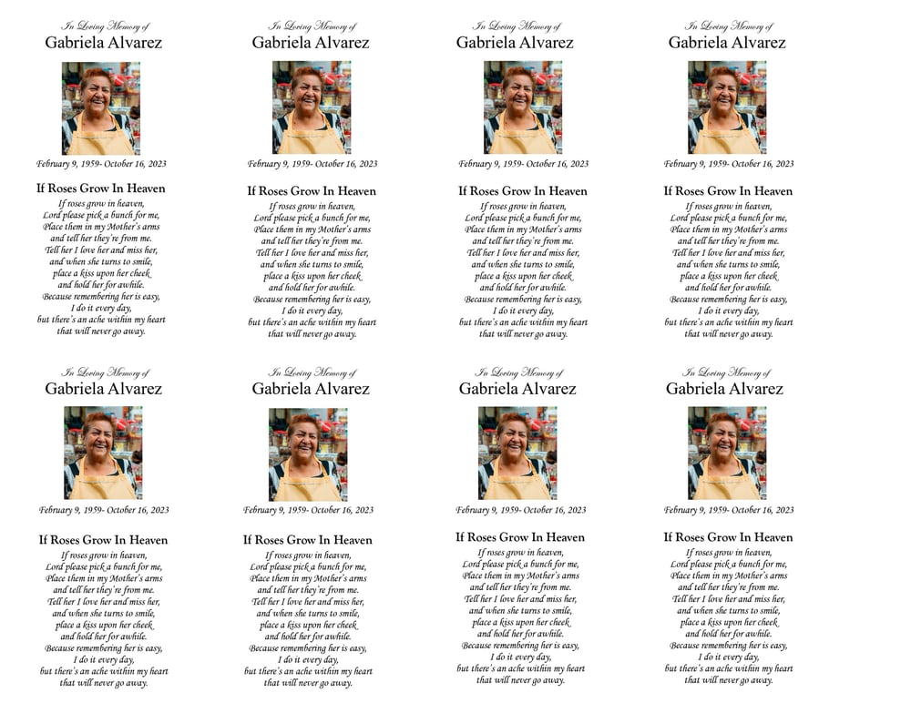 Our Lady of Guadalupe Prayer Cards