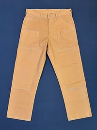 Image 1 of 37x32 12oz double front brown canvas no.233A