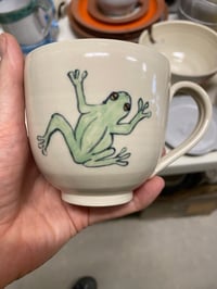 Image 2 of Frog Decorated Stoneware Mug