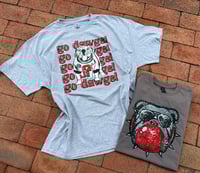 Go Dawgs + Faux Sequin Bulldog Bubble Tees
