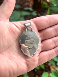 Image 2 of Sterling Silver Axis Floral Pendant