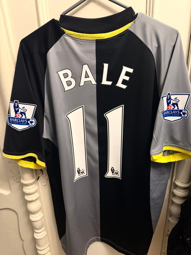 Image of PRE ORDER: Tottenham Hotspur “BALE 11” 2012/13 Third Shirt (XL) + 2018/19 third (XL)