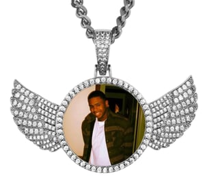 Angel Wings Photo Pendant 