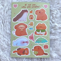 Image 1 of If Not Pet, Why Pet-Shaped? Sticker sheet