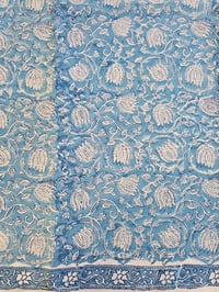 Image 2 of Namaste fabric lotus bleu 