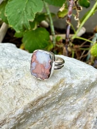 Image 2 of Cotton Candy Agate Ring (Square)