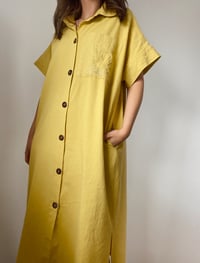 Image 5 of 3in1 Linen Blend Dress - Golden Light