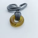 ‘Seaweed Rust’ Chunky Glass & Rope Mooring Necklace