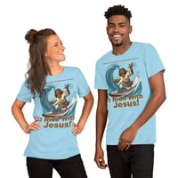 Image 5 of I Ride With Jesus Surfing Unisex t-shirt