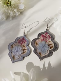 Hydrangea Floral Earrings 