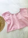 Pastel Pink Vintage Fabric T Top size 20  with Free Postage 