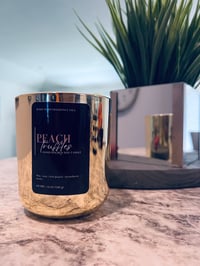 Image 1 of Peach Truffles Wood Wick Candle 14 oz / 398 g