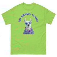 Image 4 of Unisex classic tee, No Drama Llama Funny Cute Llama with Sunglasses