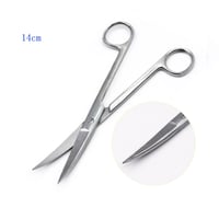 Image 8 of 12.5Cm/14Cm/16Cm/18Cm Dental Stainless Steel Surgical Scissors Forceps Straight Curved Medical Tools