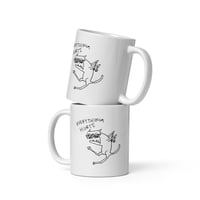 Image 3 of everything hurts White glossy mug 