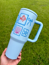 Image 4 of 40oz stainless steel turtle tumbler