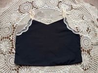 Image 3 of black with flowers