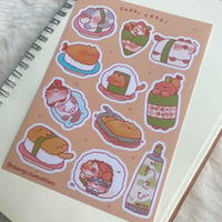 Image 2 of Sushi Cats Sticker Sheets