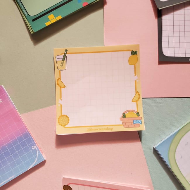 snack memo pads🍓🍋
