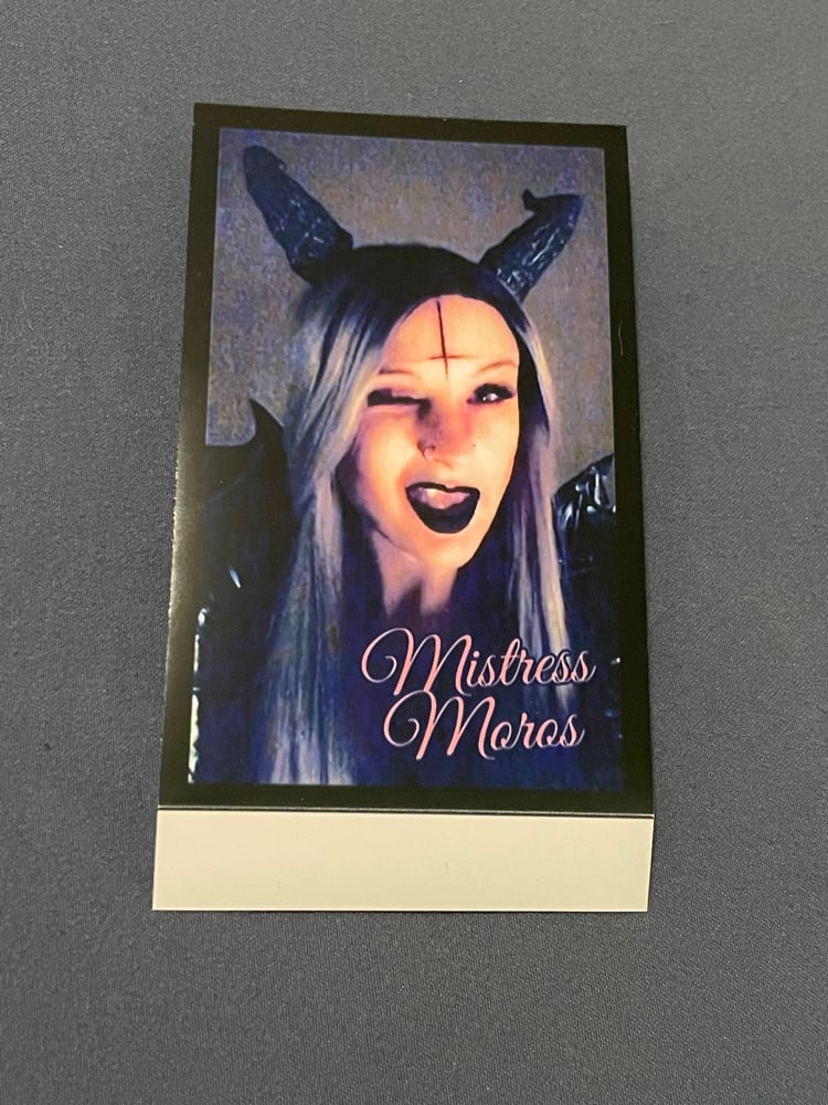 Image of Mistress Moros Mini Polaroid Sticker 