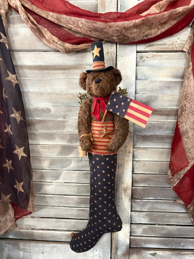 #8- Olde Glory Stocking Bear