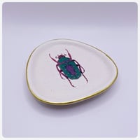 Image 3 of Blue Beetle Ceramic Trinket Dish 