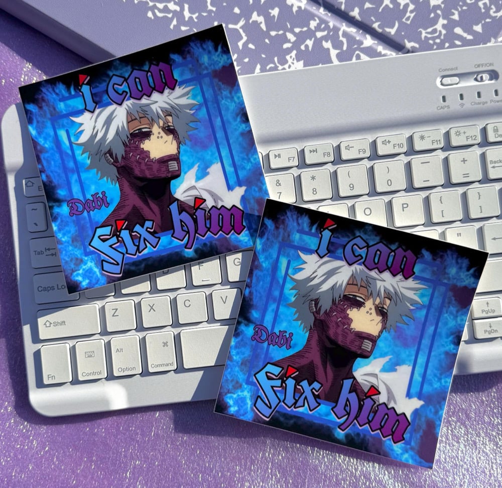 Image of 'I Can Fix Him' Dabi Large Sticker 