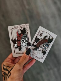 Image 2 of Oni peony | Enamel pin