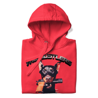 Image 2 of Red “Doberman” Hoodie 