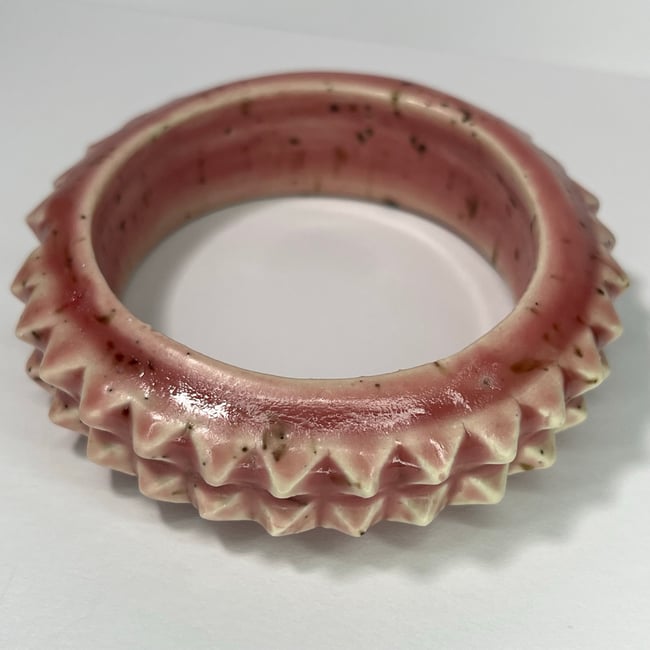 Chocolate Strawberry Studded Bracelet - 7.15 in Inner Diameter