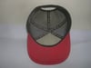 RED AND WHITE TRUCKER HAT