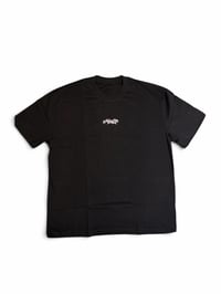 Art Script Top - Blk