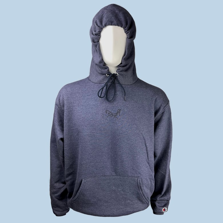 Image of HEATHER NAVY LIZ’ARD HOODIE