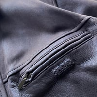 Image 4 of 90's CAMEL HEAVYWEIGHT LEATHER COAT