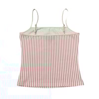 Image 2 of love_mustache stripe cami (pink)