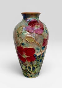 Image 1 of “Small Poppy”  reduction lustre vase