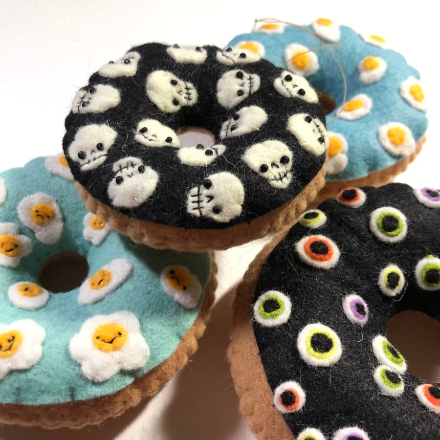 Image of halloween + egg donuts (special)