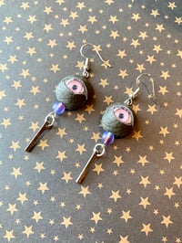 Image 2 of Creature Eye Earrings