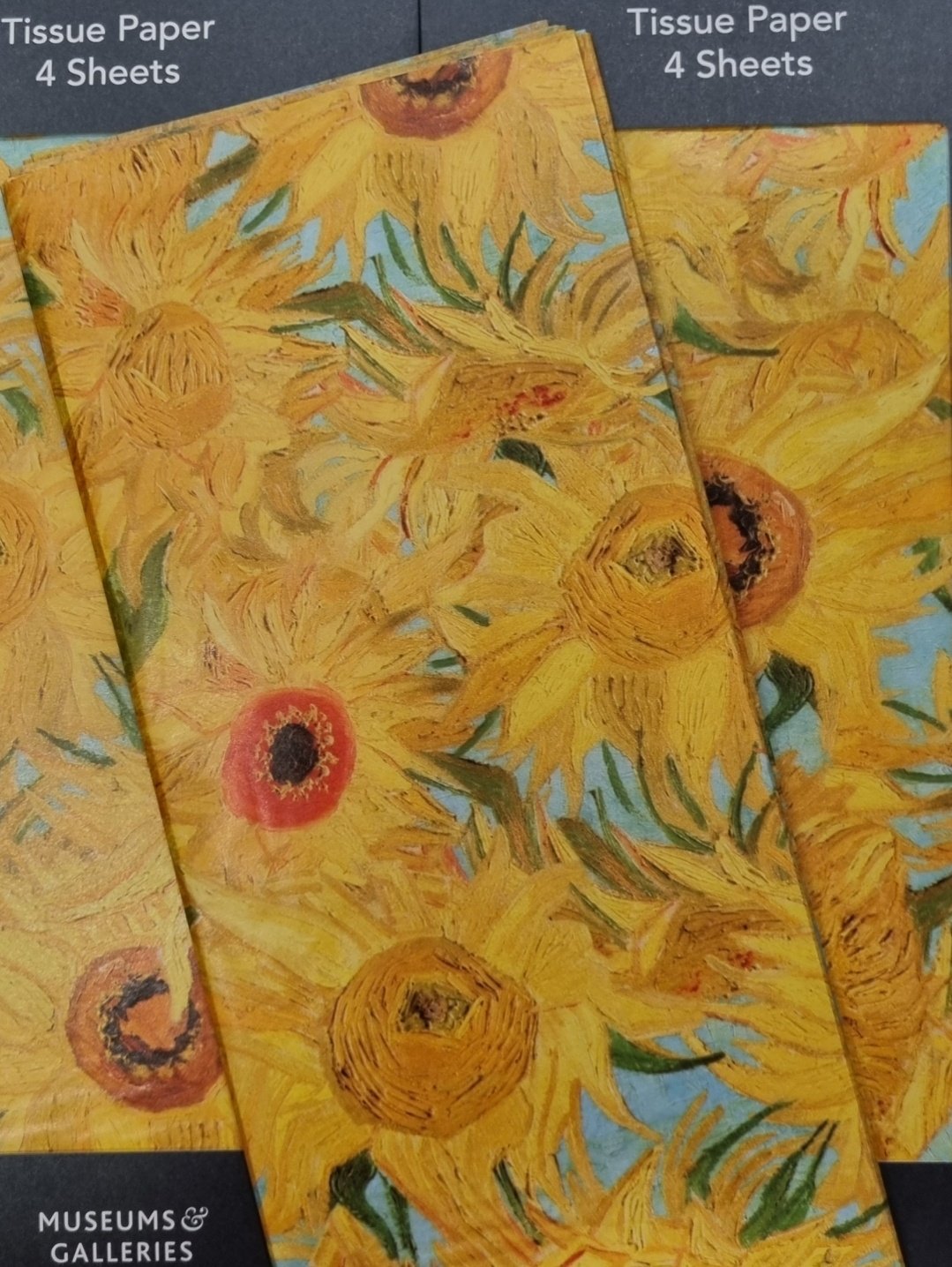 Image of Tissue Paper - vase with Twelve Sunflowers 