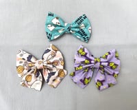 Image 1 of Halloween Bow Ties or Sailor Bows / Witchy Frogs / Too Cute to Spook / Ghosts and Bats