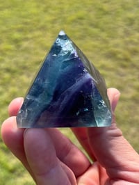 Image 6 of Rainbow Fluorite Crystal Pyramid #2285
