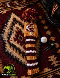 Image 5 of Arizona State University SUN DEVILS College GOLF club clubs Custom HAMDKNIT fan gift