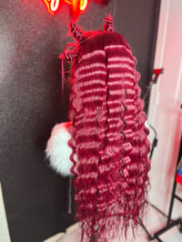 Image 1 of Burgandy 32 inches 250 dencity 13x6 lace