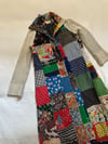 70s patchwork maxi duster coat 