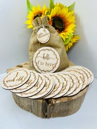 Image 1 of Wooden Baby Milestone Discs 