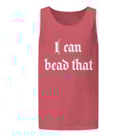 Image 4 of I can bead that Unisex garment-dyed tank top