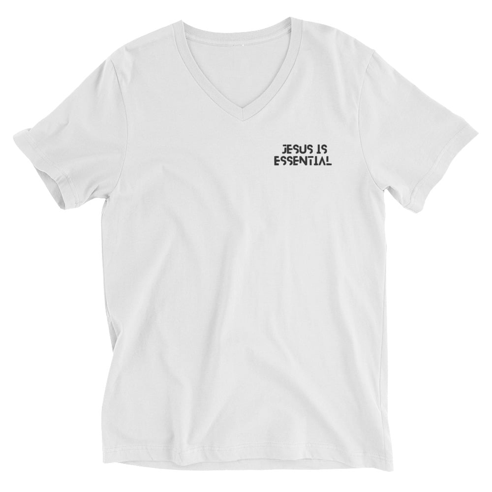 Image of Jesus is essential  V-Neck T-Shirt